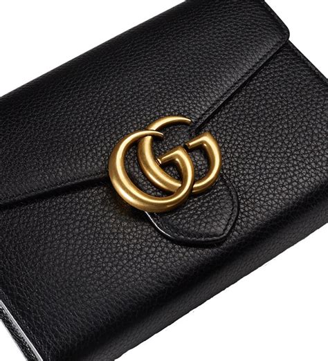 gucci petite marmont wallet on a chain beige|genuine Gucci women wallet.